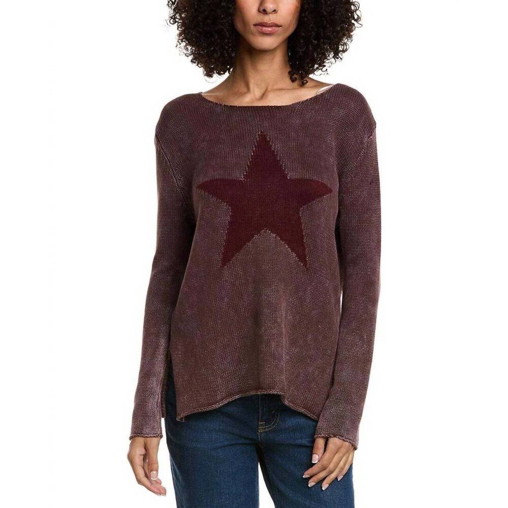 NEW TROVE women's astra sweater in plum